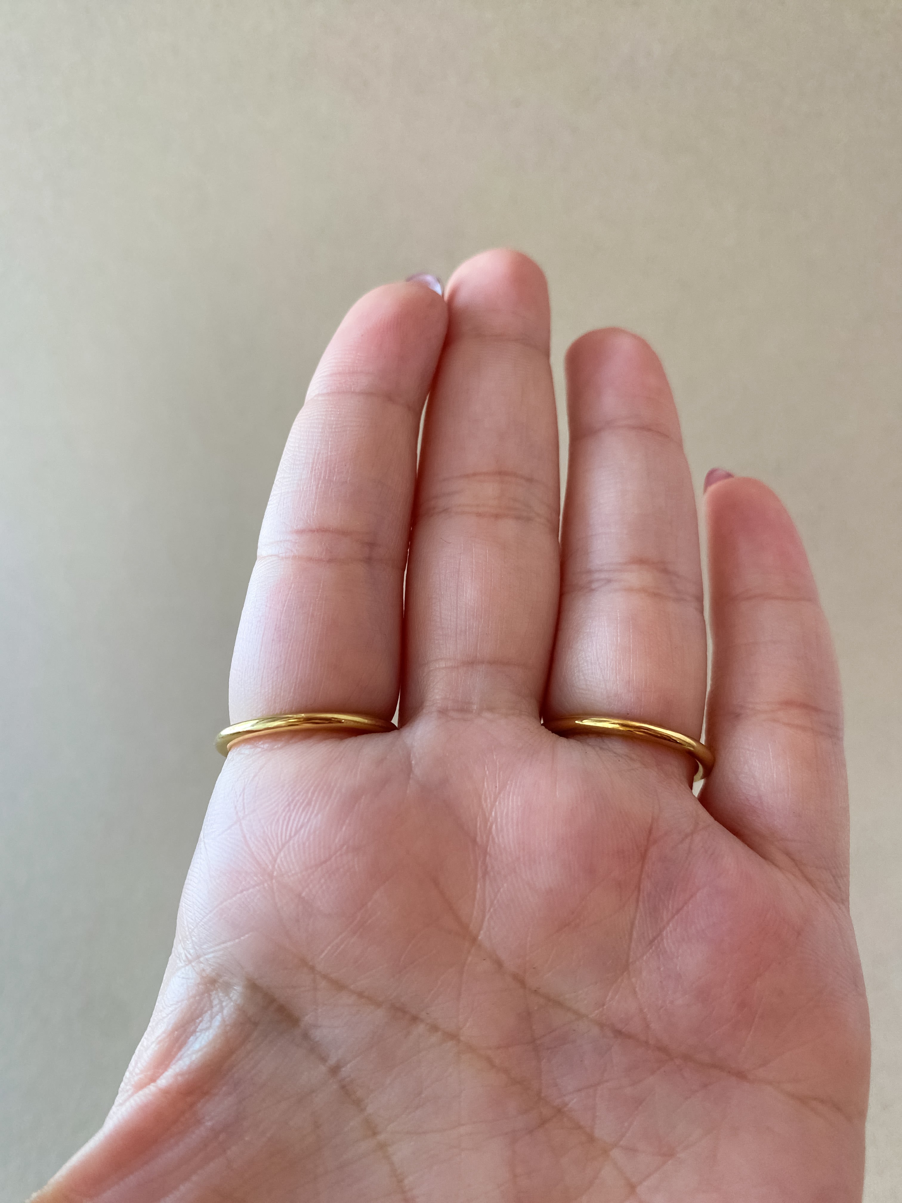 Doble Crystals Golden Steel Ring