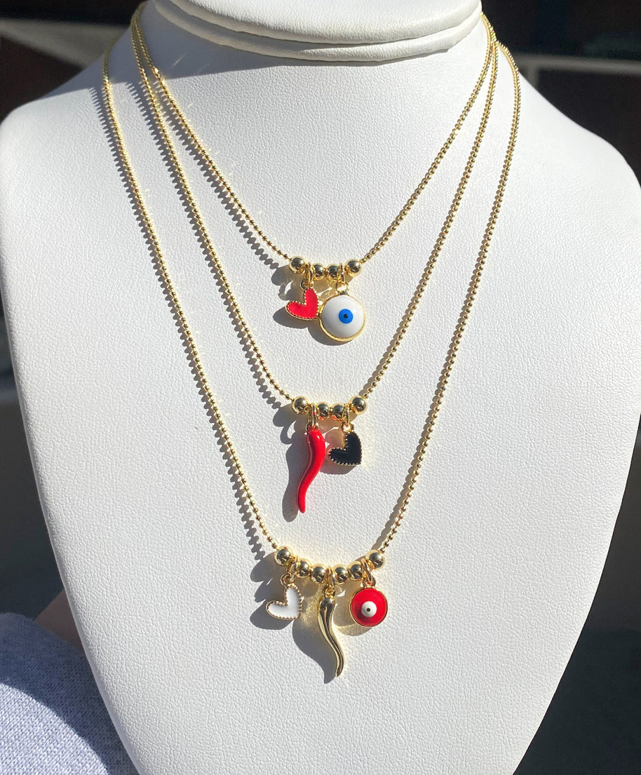 Multi Charms Protection Necklace