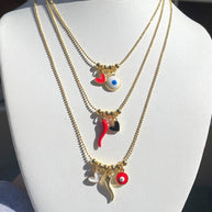 Multi Charms Protection Necklace