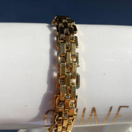 Golden Steel Thick Bracelet for Men