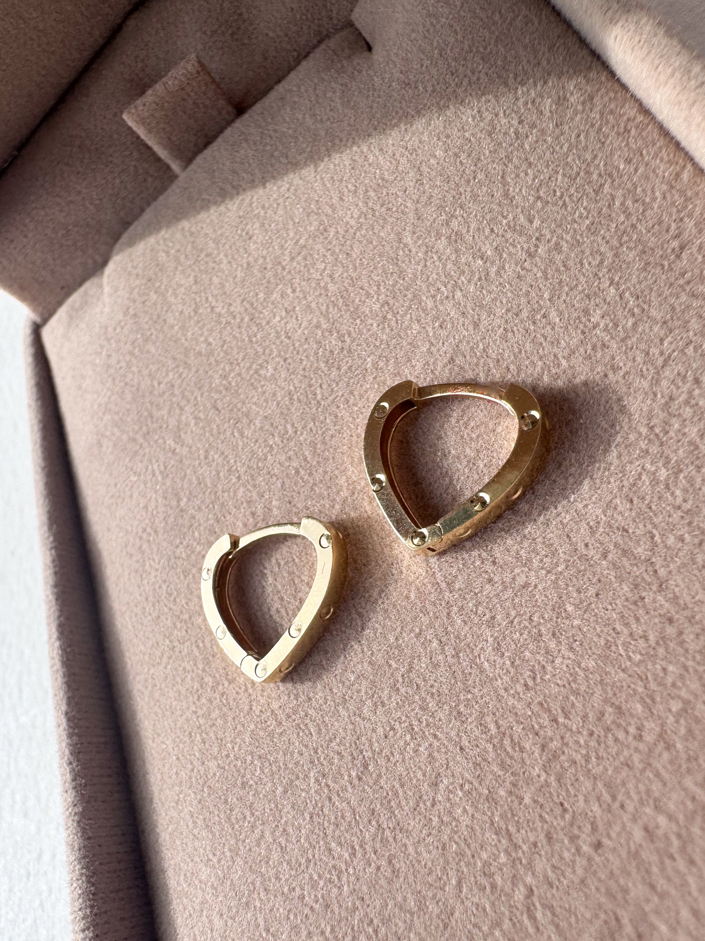 Argollas Italianas tachuela 18K