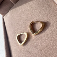 Argollas Italianas tachuela 18K