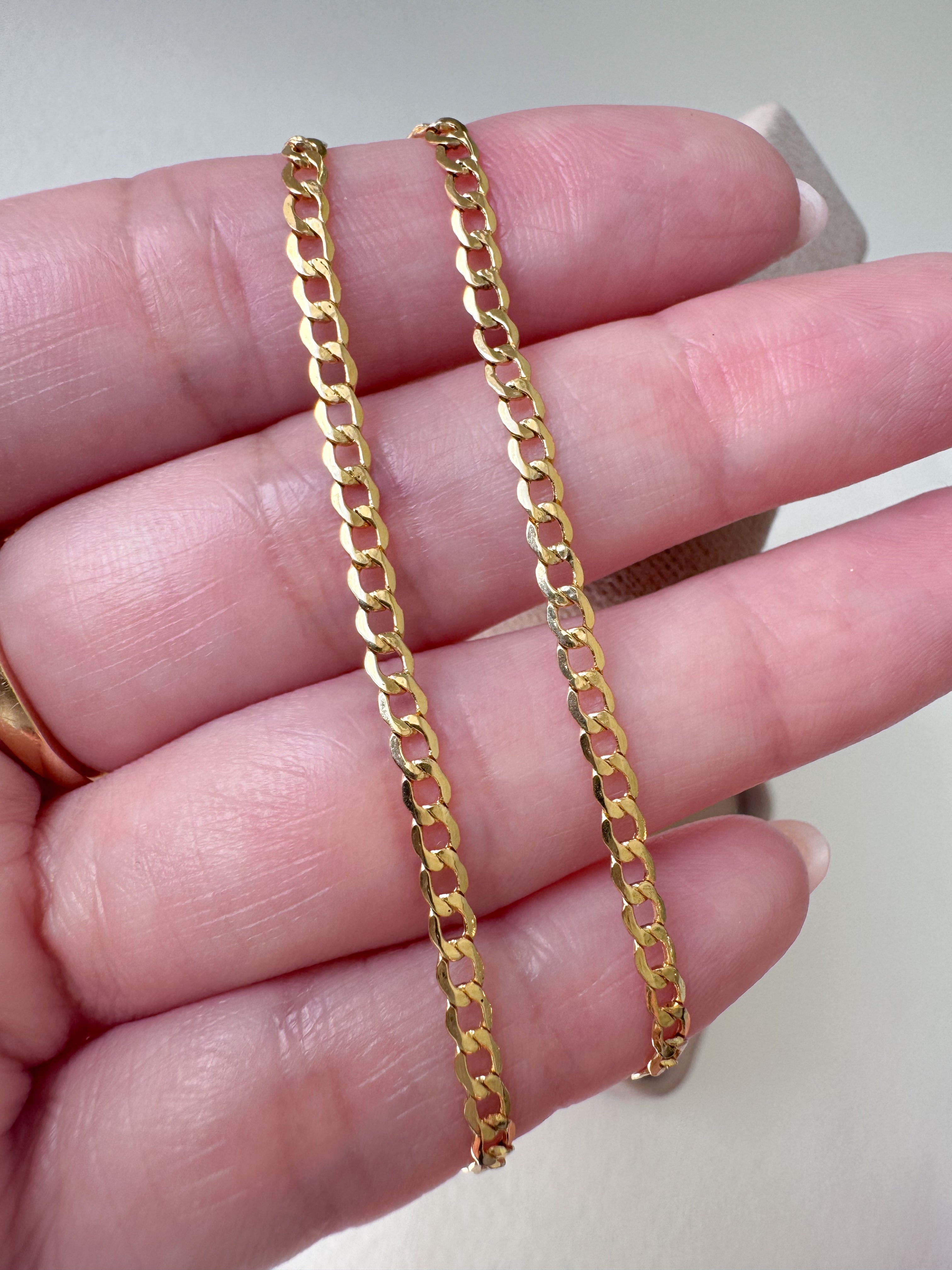 2 in 1 Chain 18k Solid Gold Necklace