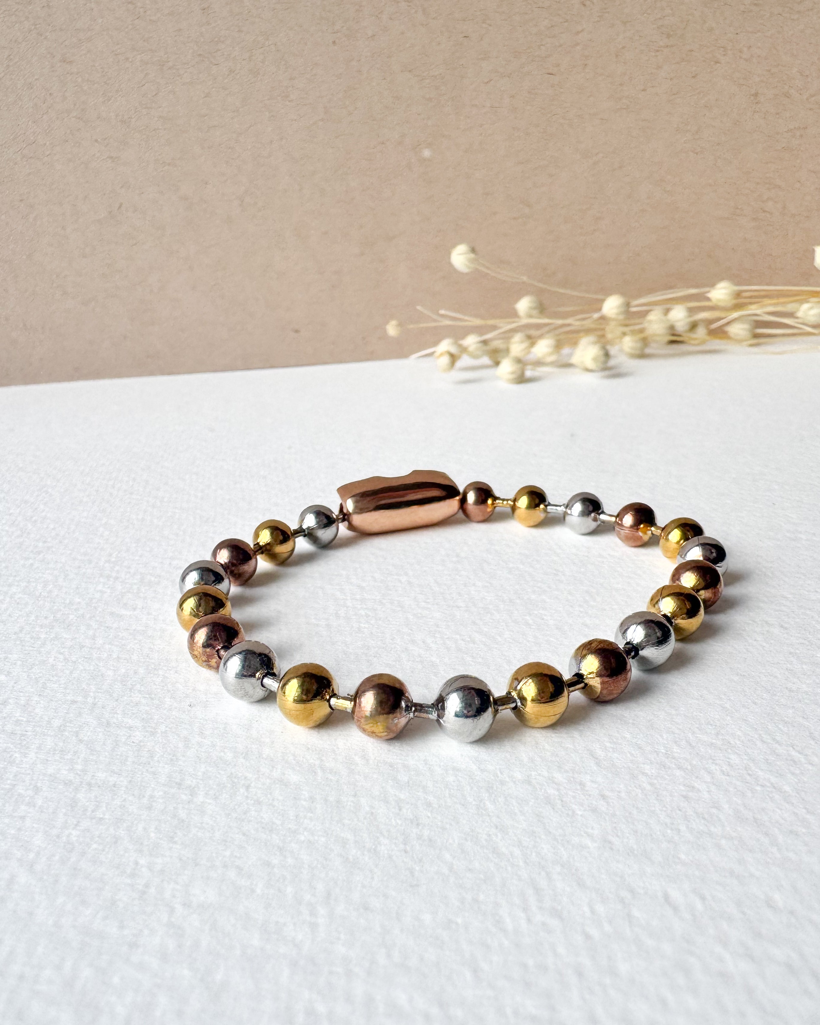 3 Gold Balls Bracelet