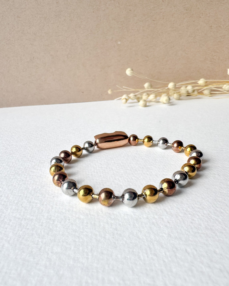 3 Gold Balls Bracelet