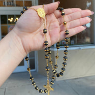 Rosario Largo Caballero Black & Gold