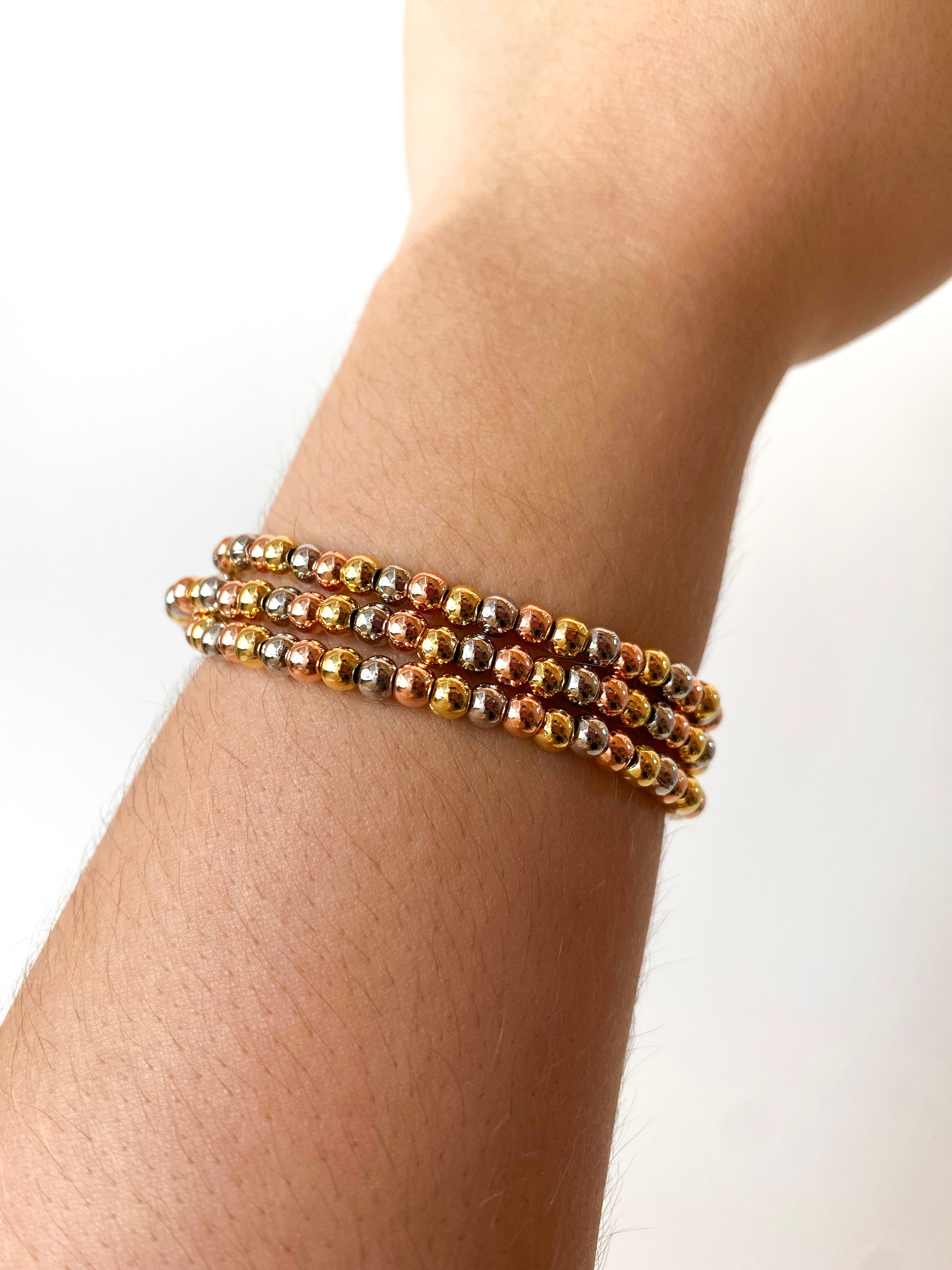 3 Layers 3 gold Balin Adjustable Bracelet