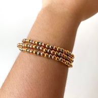 3 Layers 3 gold Balin Adjustable Bracelet