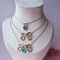 Pink & Blue Medium Kids Necklaces