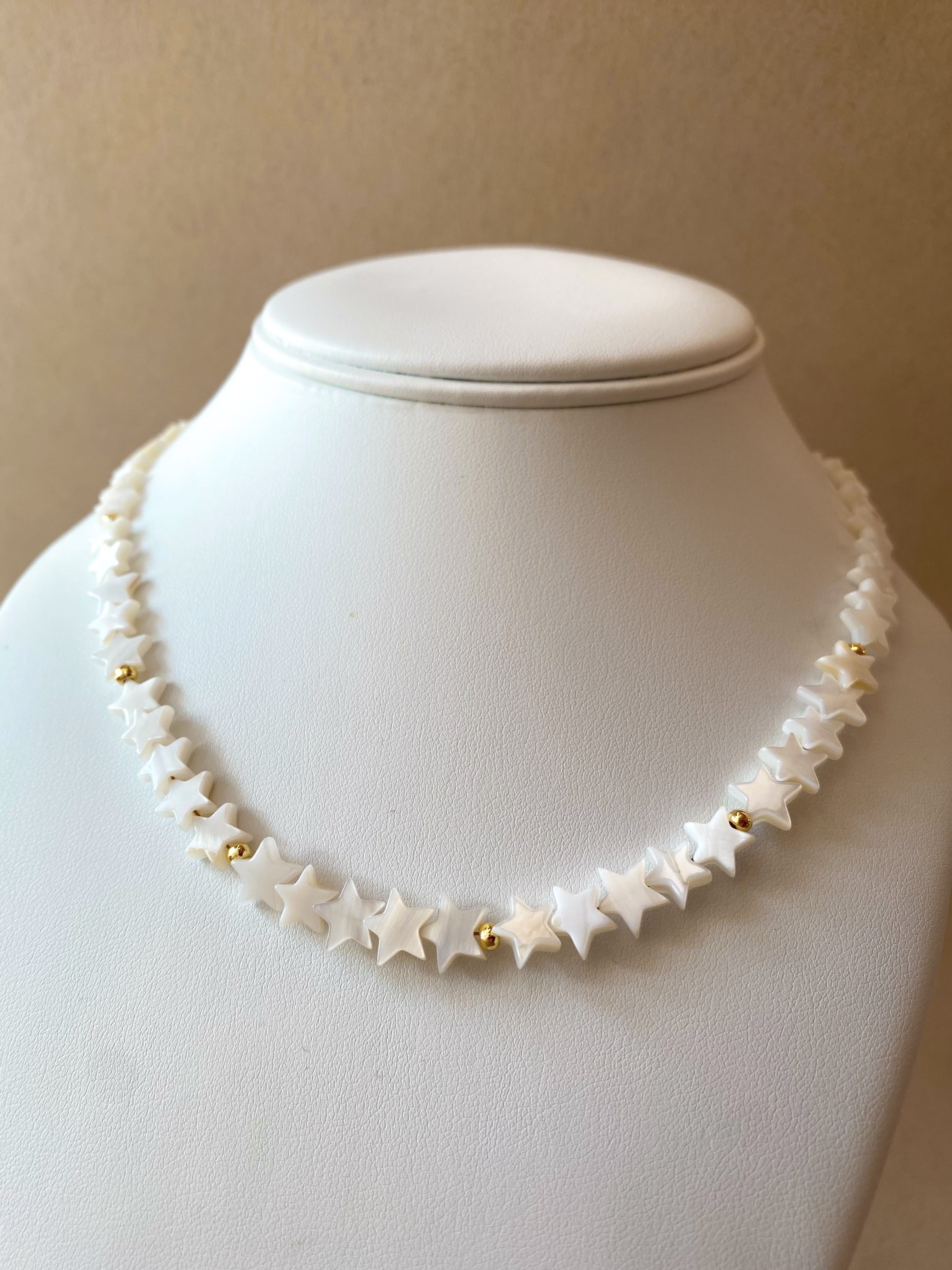 Little Stars Pearls and Balls Necklace
