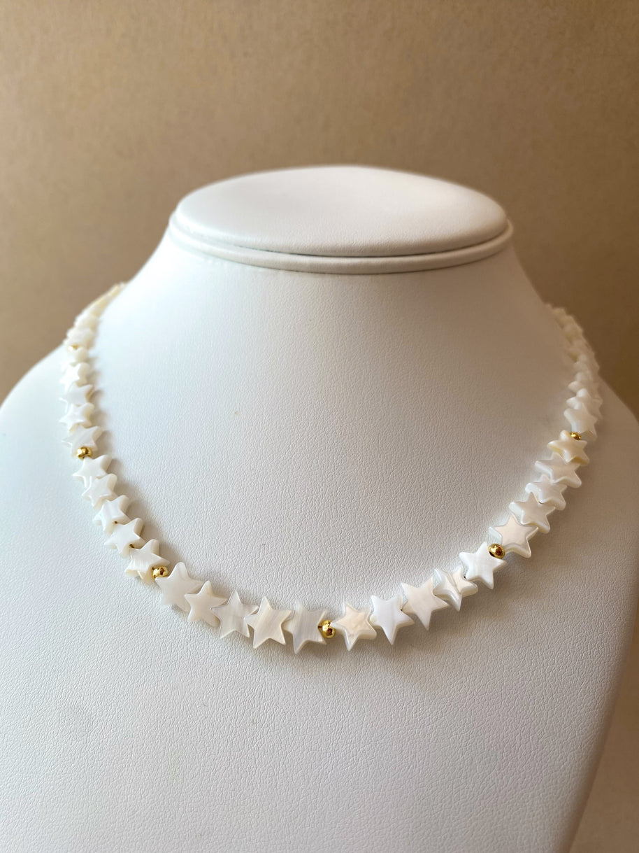 Little Stars Pearls and Balls Necklace