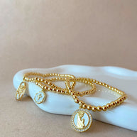 Tree of Life, Cross and Prayer Virgin Elastic Bracelets
