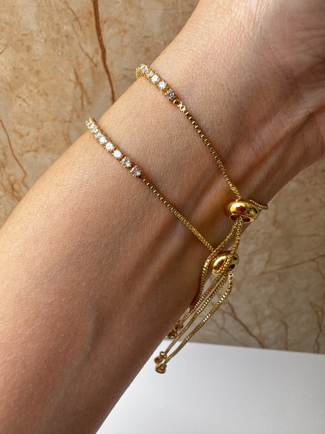 Brazaletes Ajustables Golden Clovers