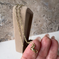 Paper Click 14k Solid Gold Bracelet