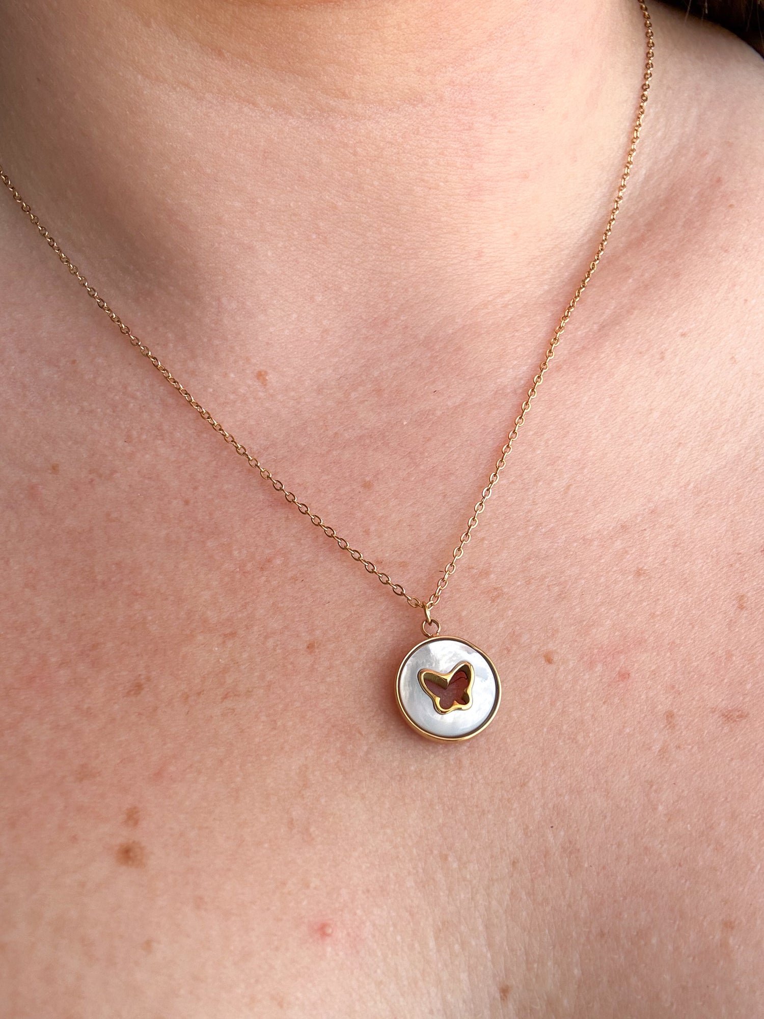 Mother of Pearl butterfly 🦋 Necklace
