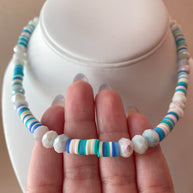 Blue Gems Beads Necklace