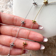 Silver & Gold Stars Necklace