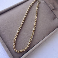 Italian 18k Solid Gold (750) Rope Bracelet