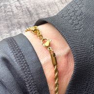 Assorted Golden Steel Anklets