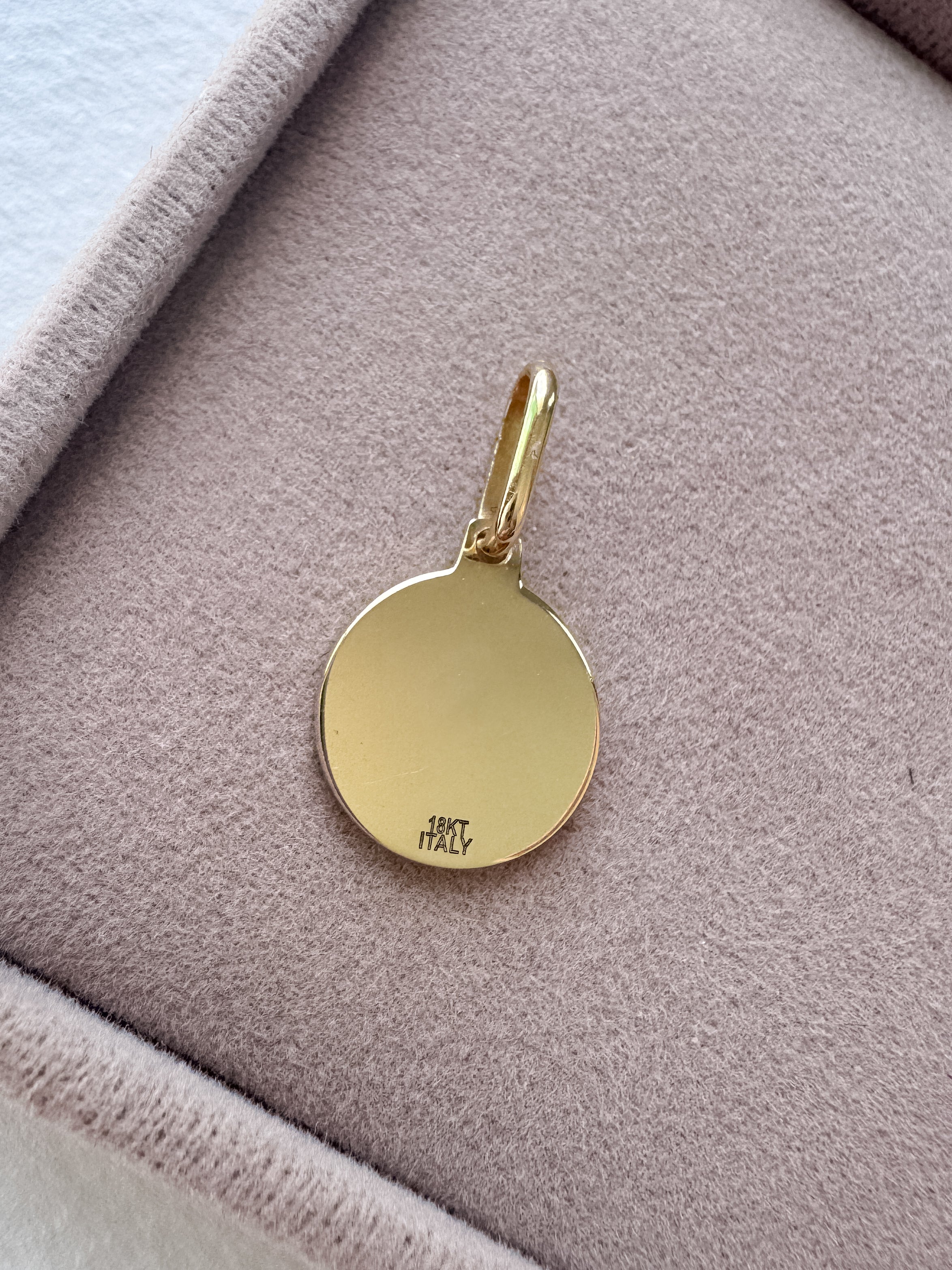 St. Miguel Arcangel 18k Solid Italian Gold Charm