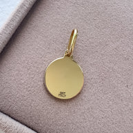 St. Miguel Arcangel 18k Solid Italian Gold Charm