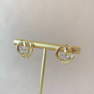 Heart Shape Crystals Earrings