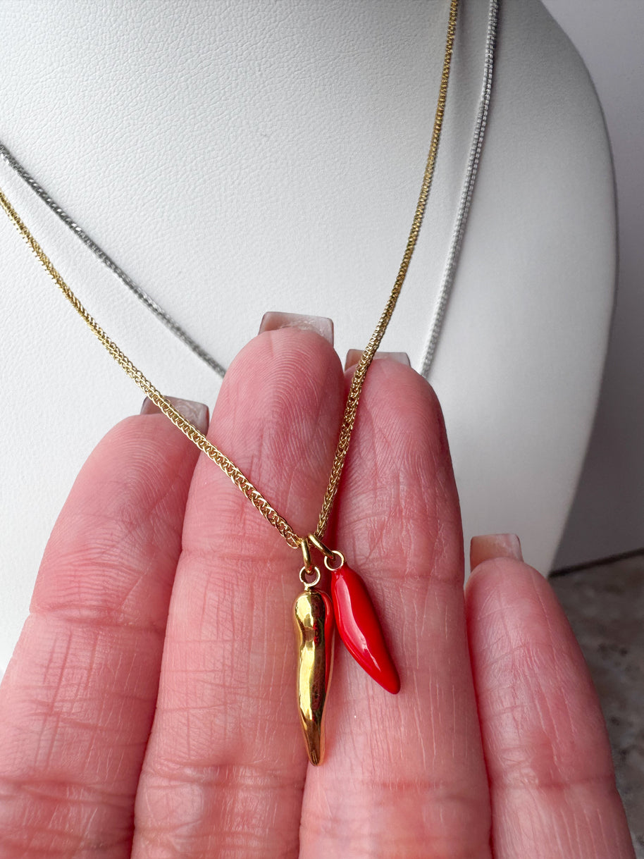 Cornicello Steel Necklace