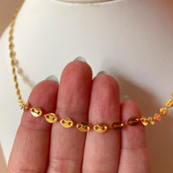 Little Flat Coffee Grain Necklace
