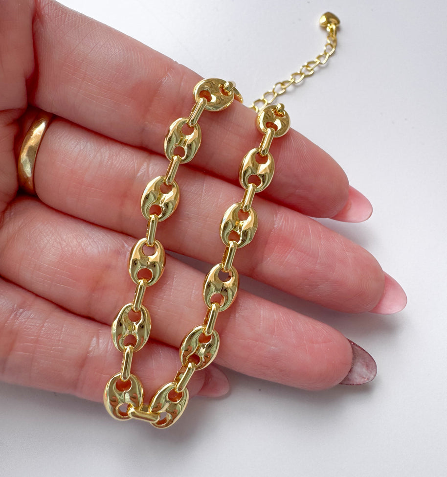 Medium Coffee Grain Bracelet
