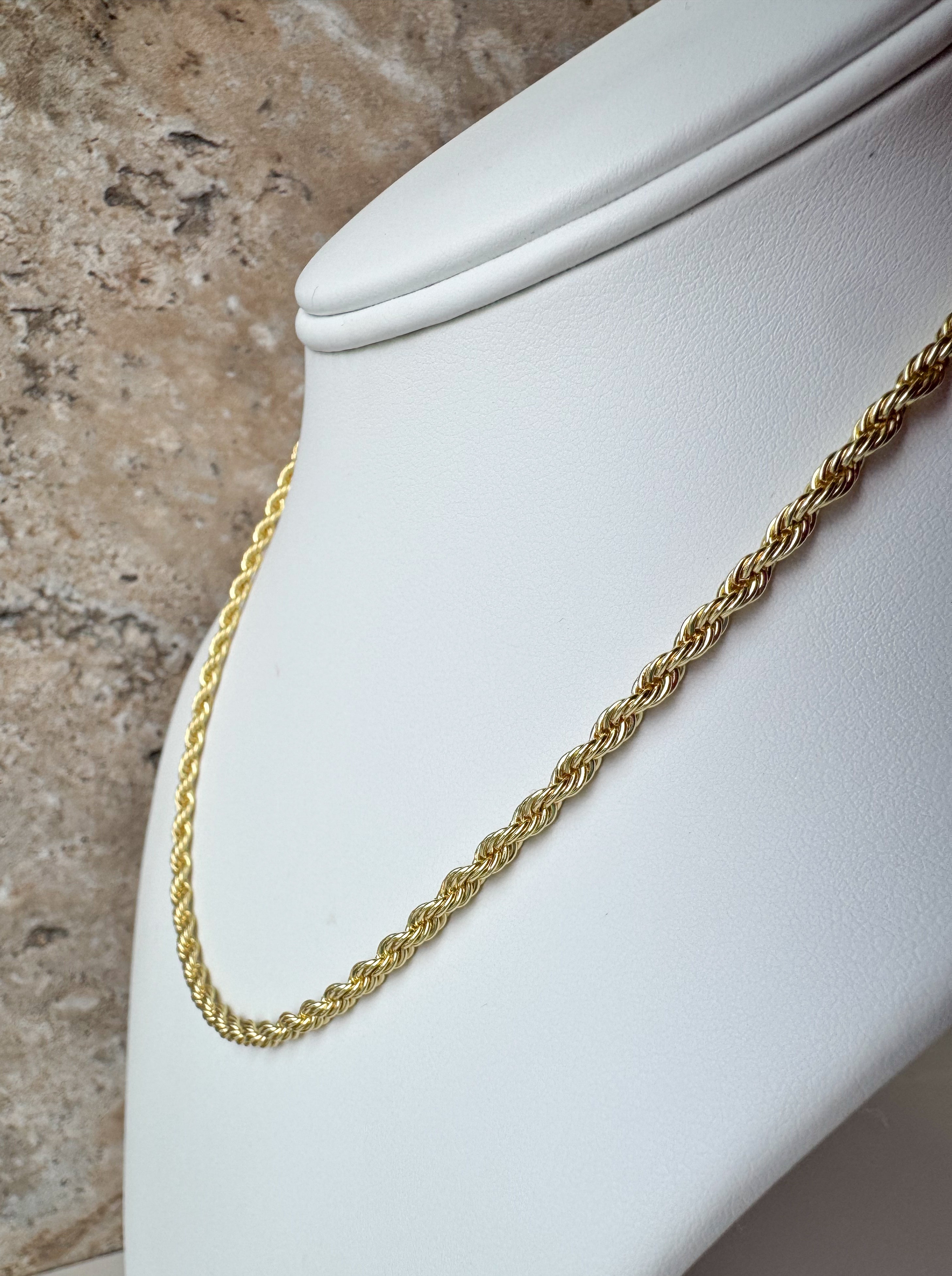 Thick Plain Golden Necklace