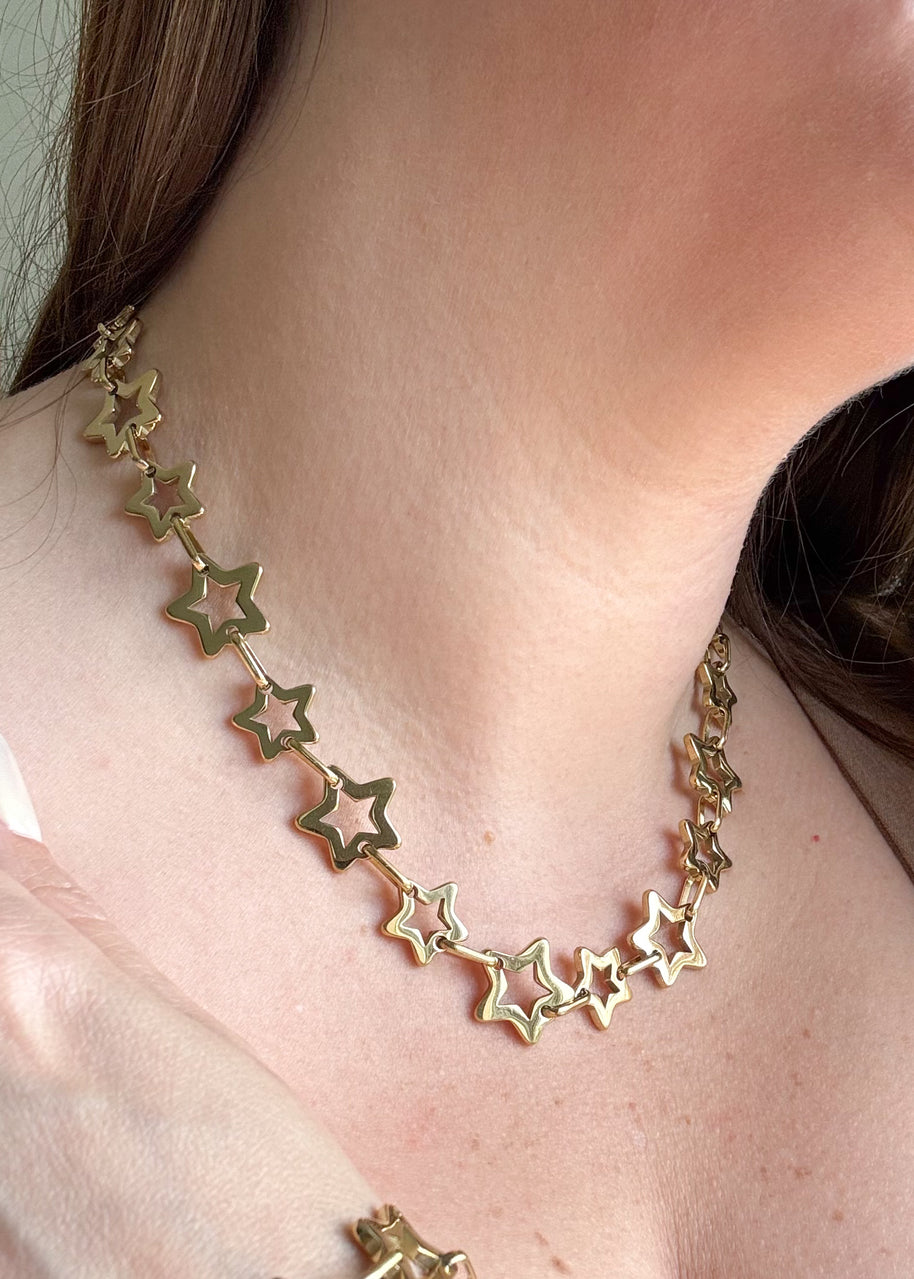 Golden Stars ⭐️ Necklace & Bracelet