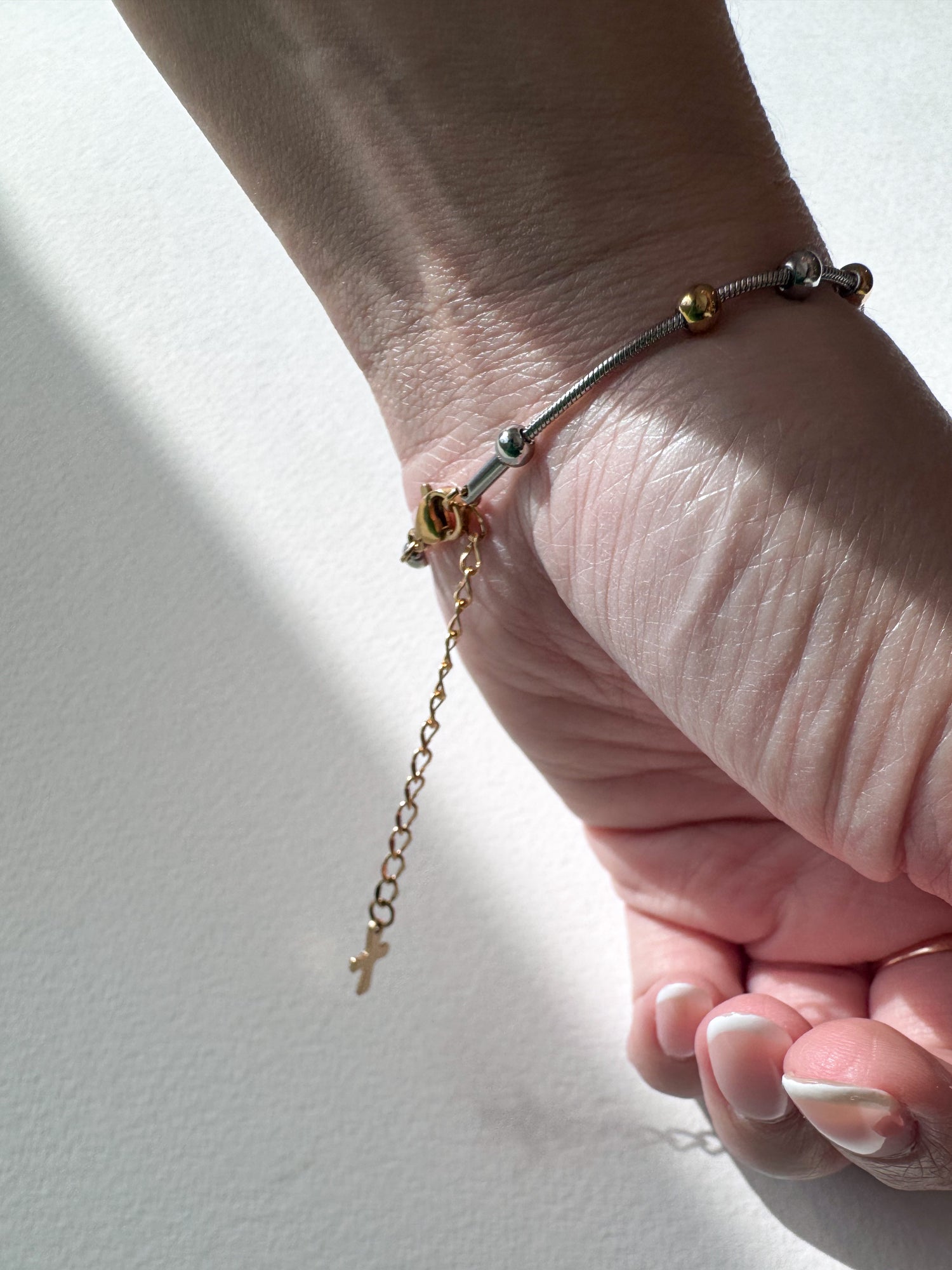 Silver & Gold Steel Miracle Virgin Bracelet