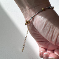 Silver & Gold Steel Miracle Virgin Bracelet