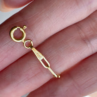 Paper Click Chain 18k Solid Italian Necklace