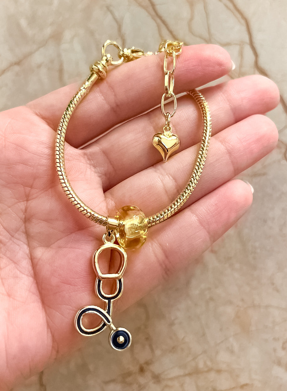 Pulsera Estetoscopio Negro Pan