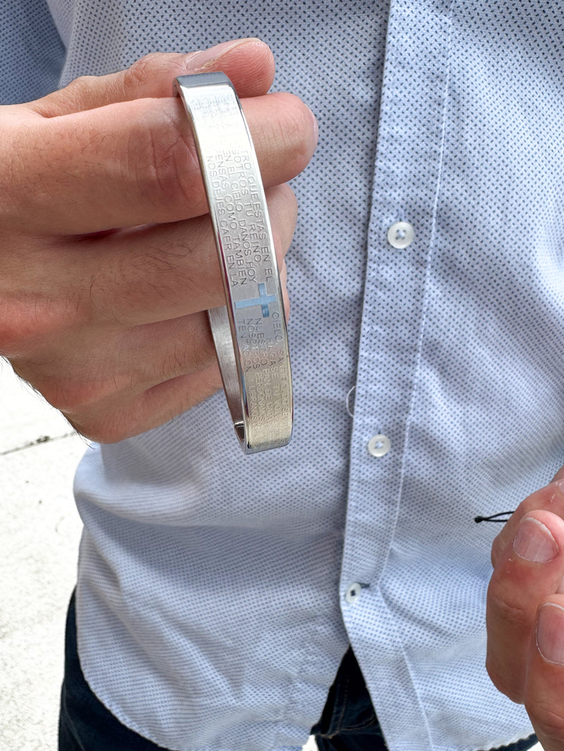 Silver Our Father Bracelet