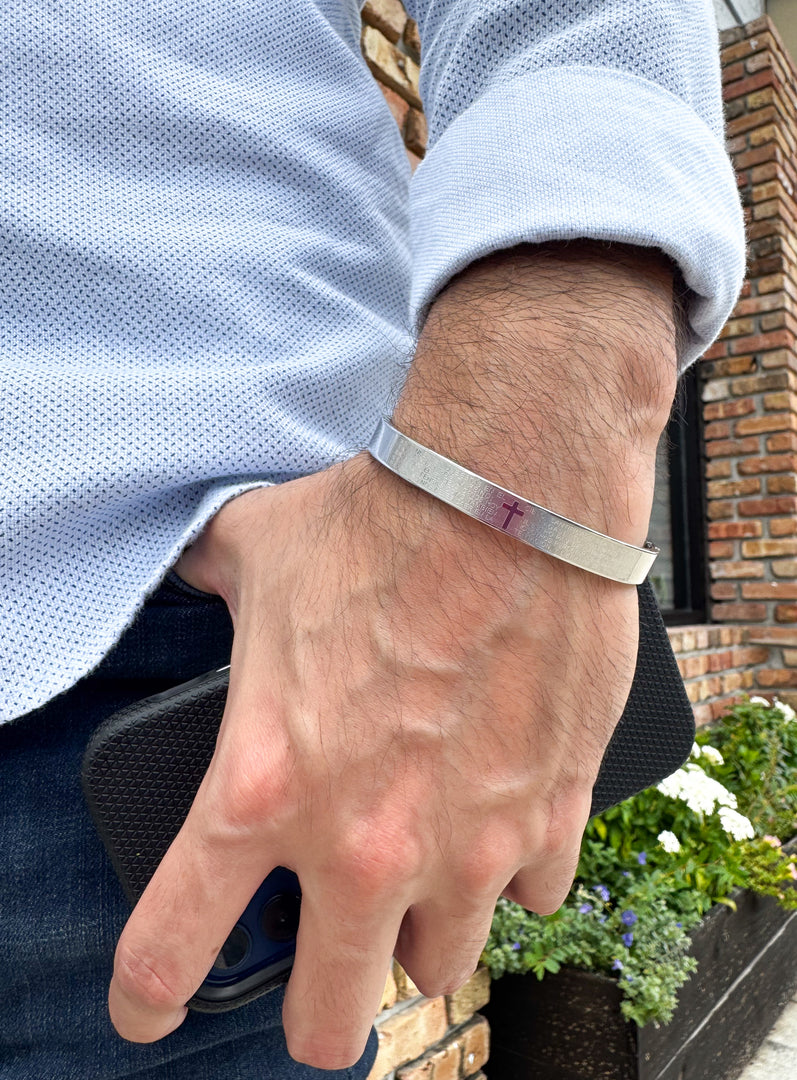 Silver Our Father Bracelet