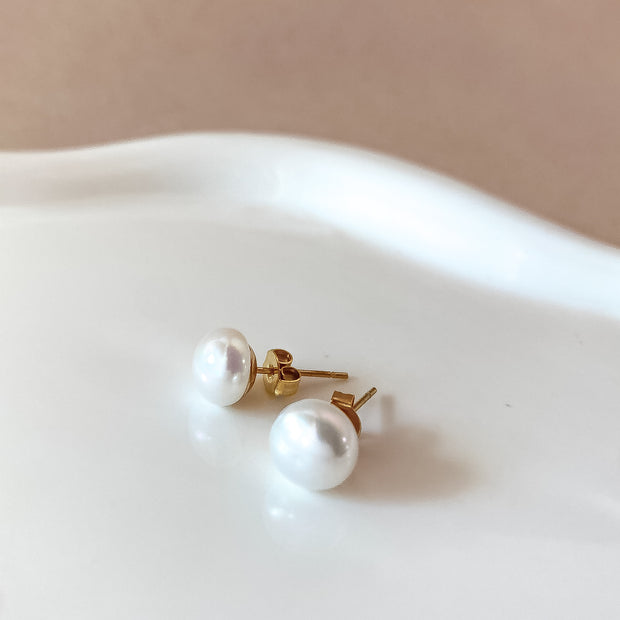 Little Pearls Steel Earrings