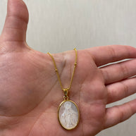 Miracle Medal Style Necklace