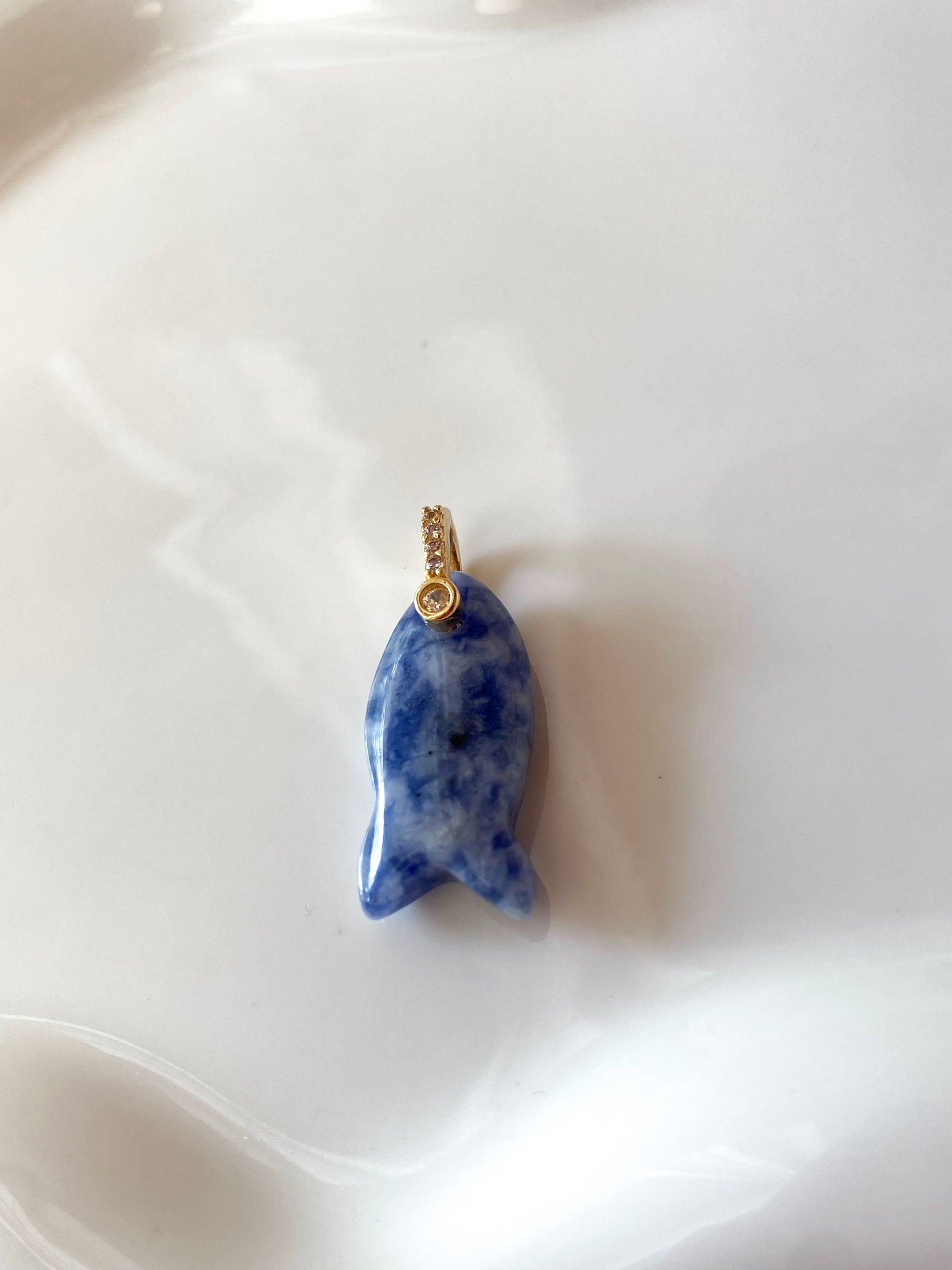Sodalite Stone Fish Charms