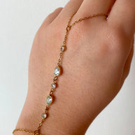Zircon Drop Style Ring - Bracelet