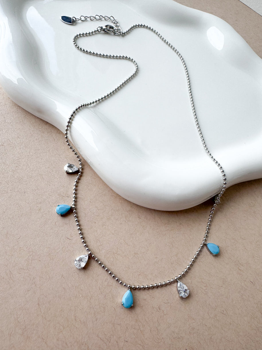 Silver Steel Style Necklace