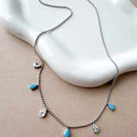 Silver Steel Style Necklace