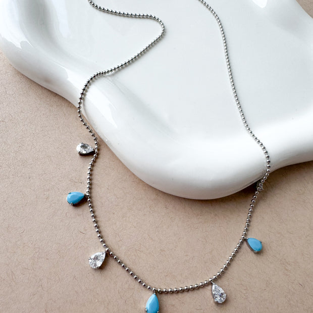 Silver Steel Style Necklace