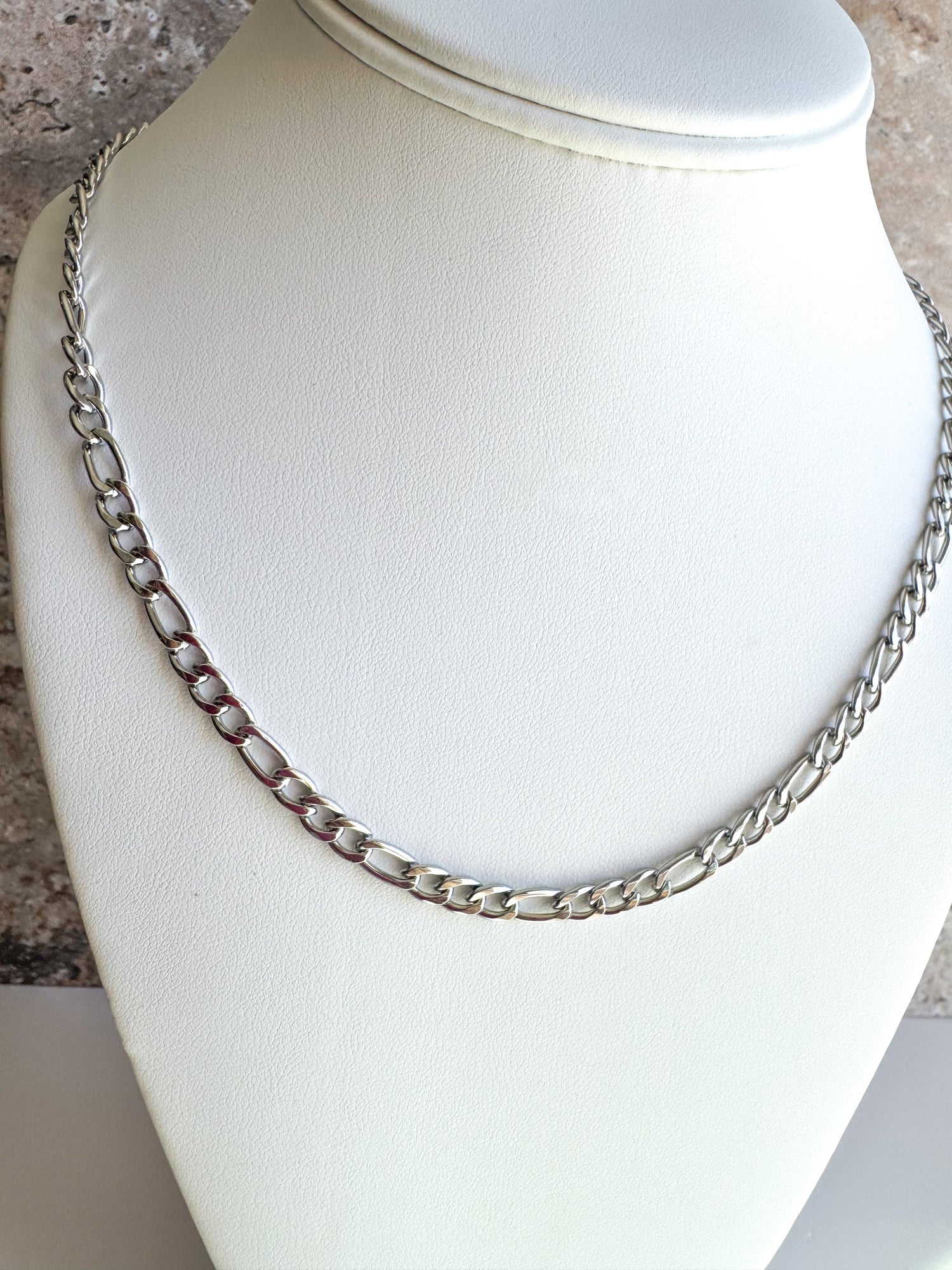 Silver Links Plain Steel Chain