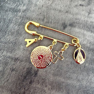 Broche para Bebe Inicial Dijes Religiosos