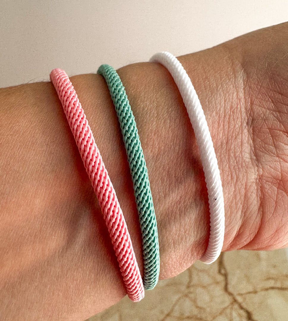 Pulseras Ajustables Plain Colores Pastel