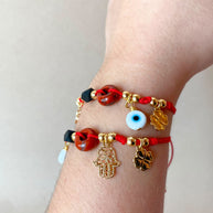 Red Thread Protection Multi Charms Adustable Bracelets