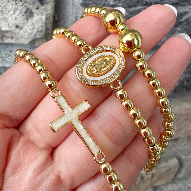 Pulseras Elásticas Dijes Religiosos