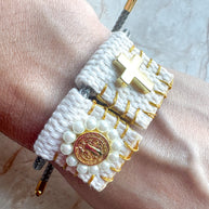 Brazalete Escapulario Blanco
